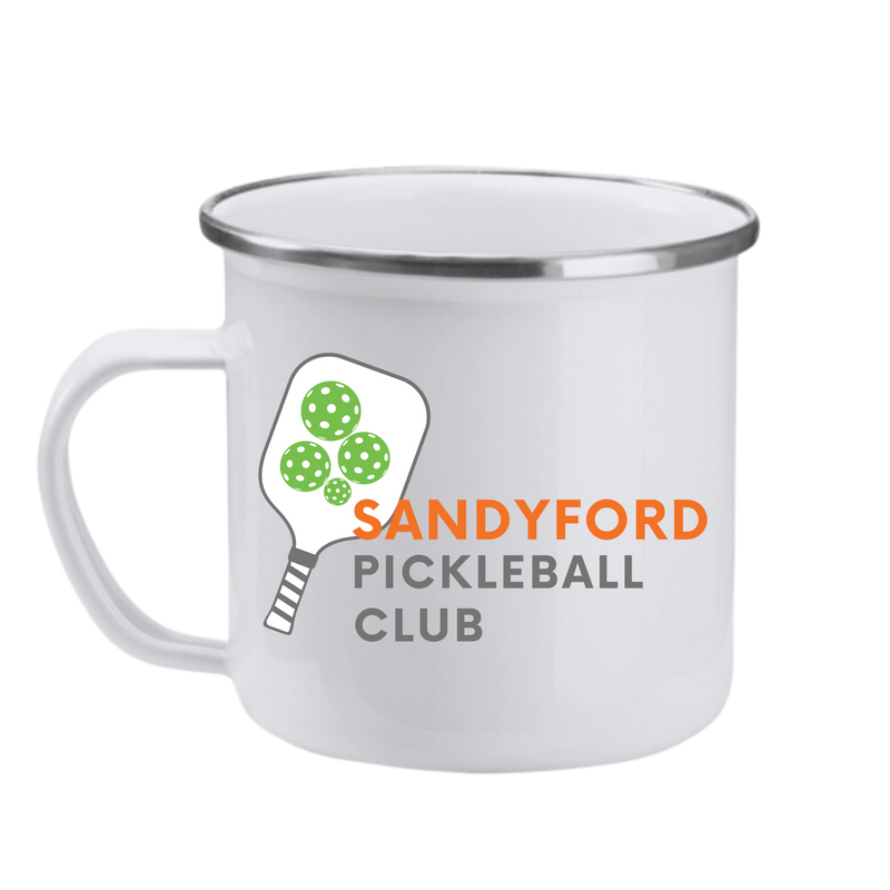 Sandyford Pickleball Enamel Camp Mug