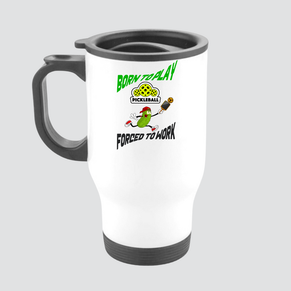 Pickleball Travel Mug White