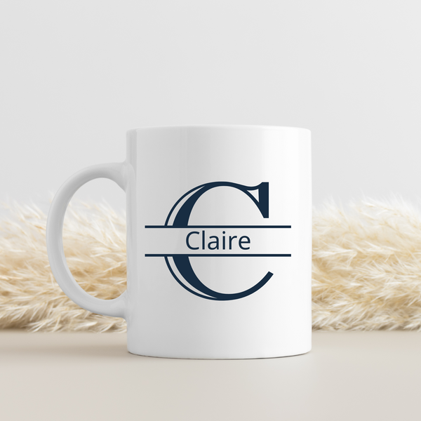 Split Letter Mug