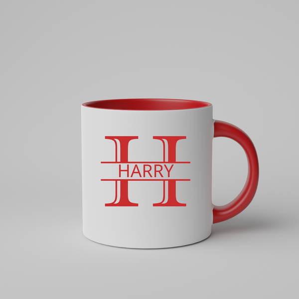 Split Letter Mug